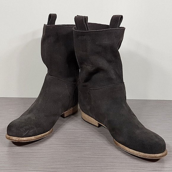 Alberto Fermani Umbria Slouch Boot, Brown Suede, Womens Size 5.5 / 35.5 - Picture 4 of 10